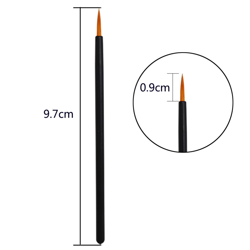 Makeup Brush Set - 100 stuks wegwerp eyelinerborstels met dunne