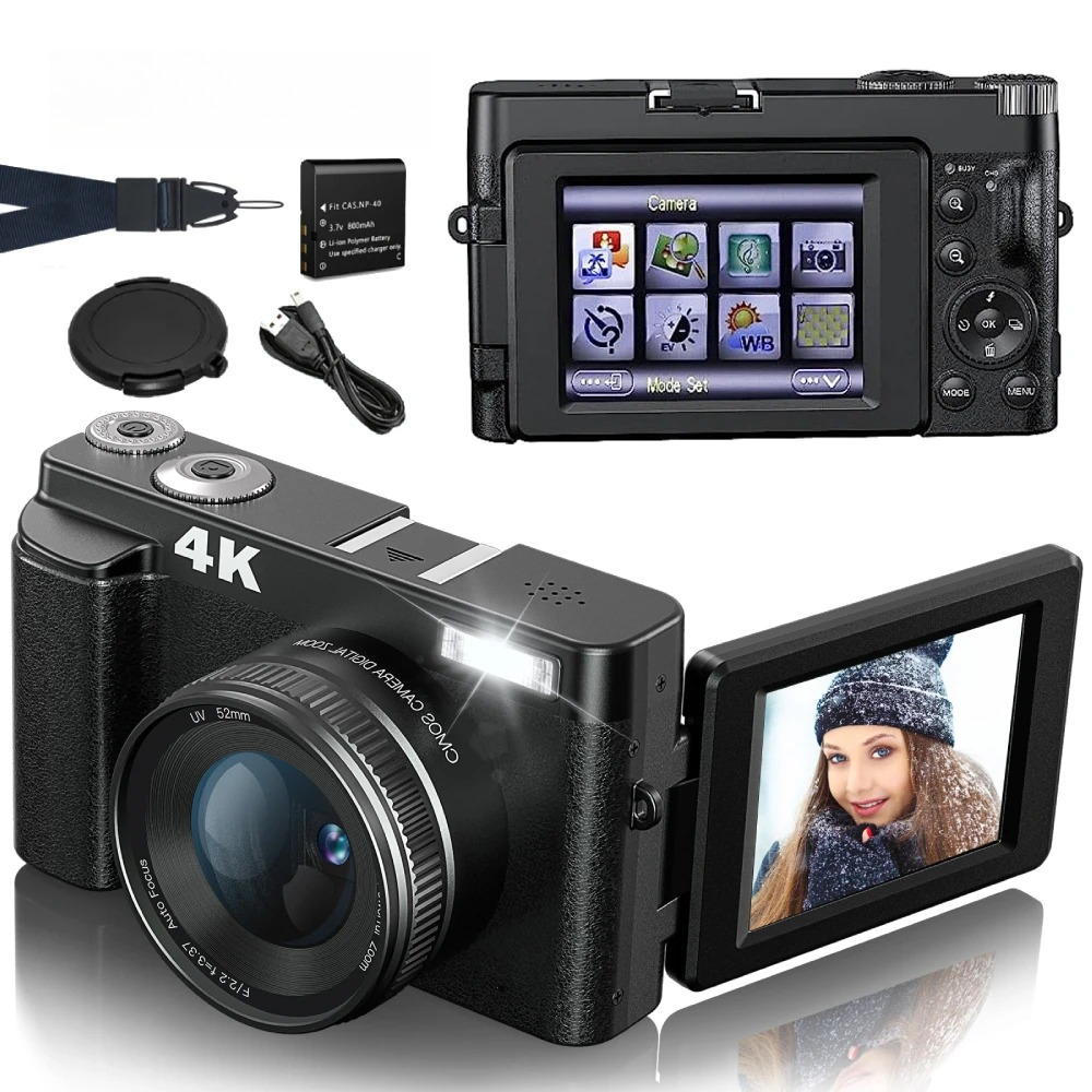 Beauty Makeup Images - 4K 48MP Compacte Vlogging Camera, Autofocus