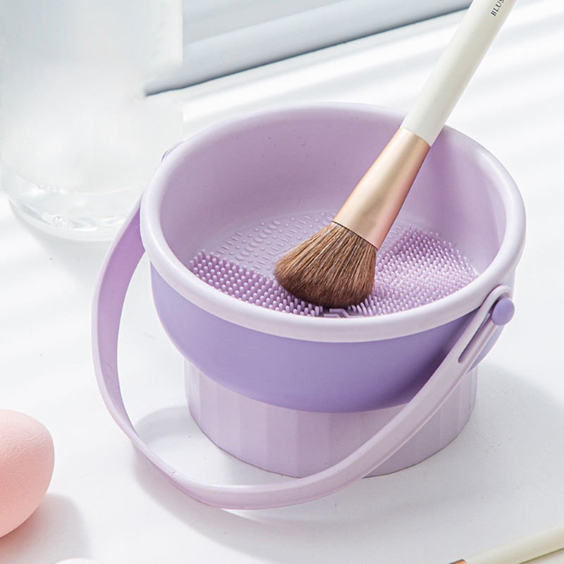 Makeup Brush Set - Silicone make-up kwastenwasbal, beauty egg tool