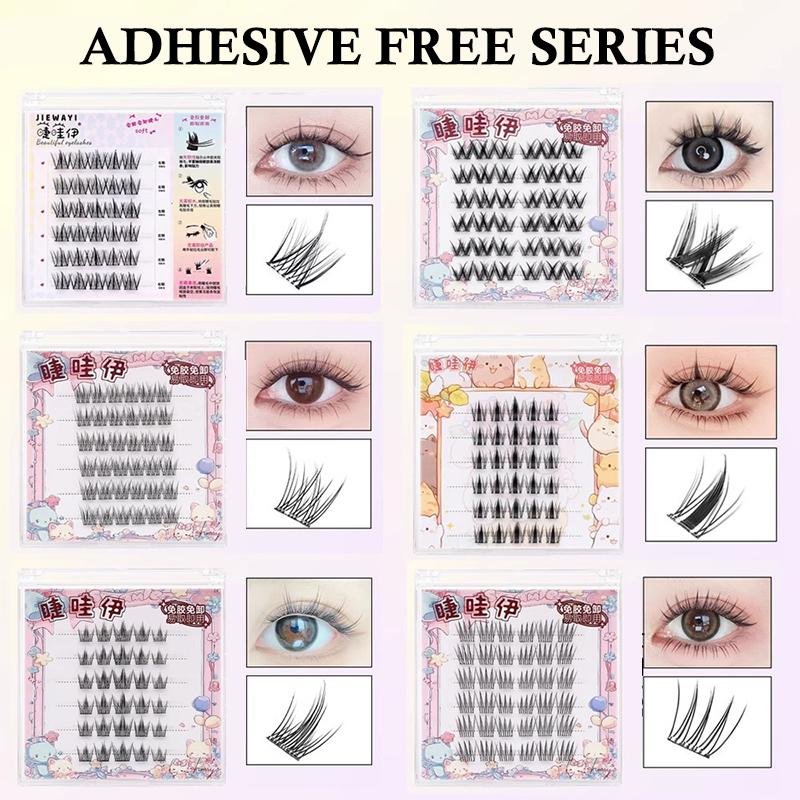 False Eyelashes Natural - 6 Rijen DIY GeSegmenteerde Nepwimpers Manga