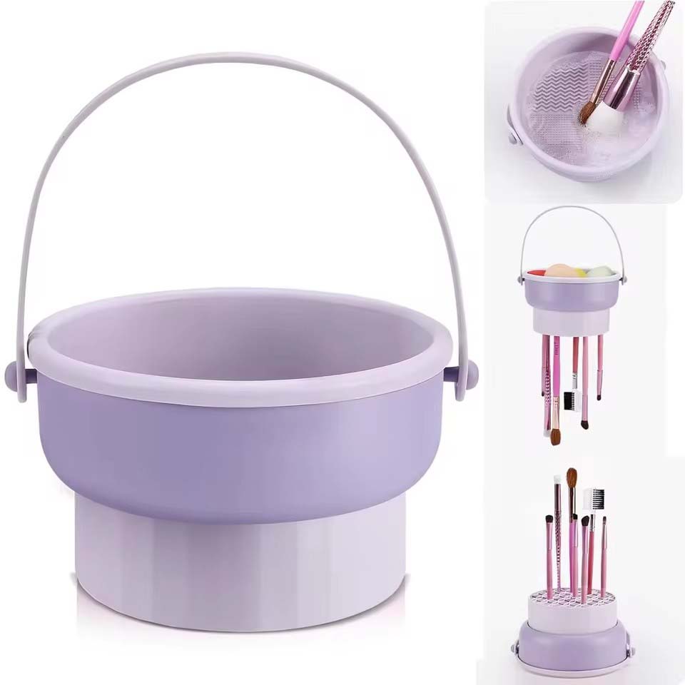 Makeup Brush Set - Reinigingskom voor make-upborstels, schoonmaaktool voor beautyblenders,