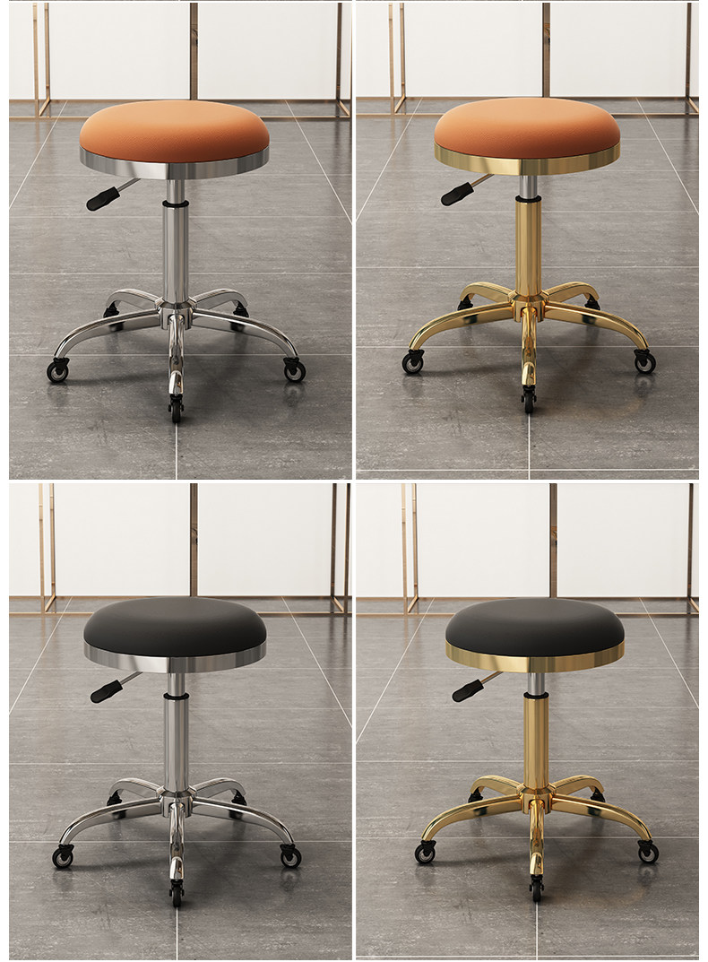 Grote werkstoel, ronde stoel,  - Makeup Master Beauty Salon recensie en prijs