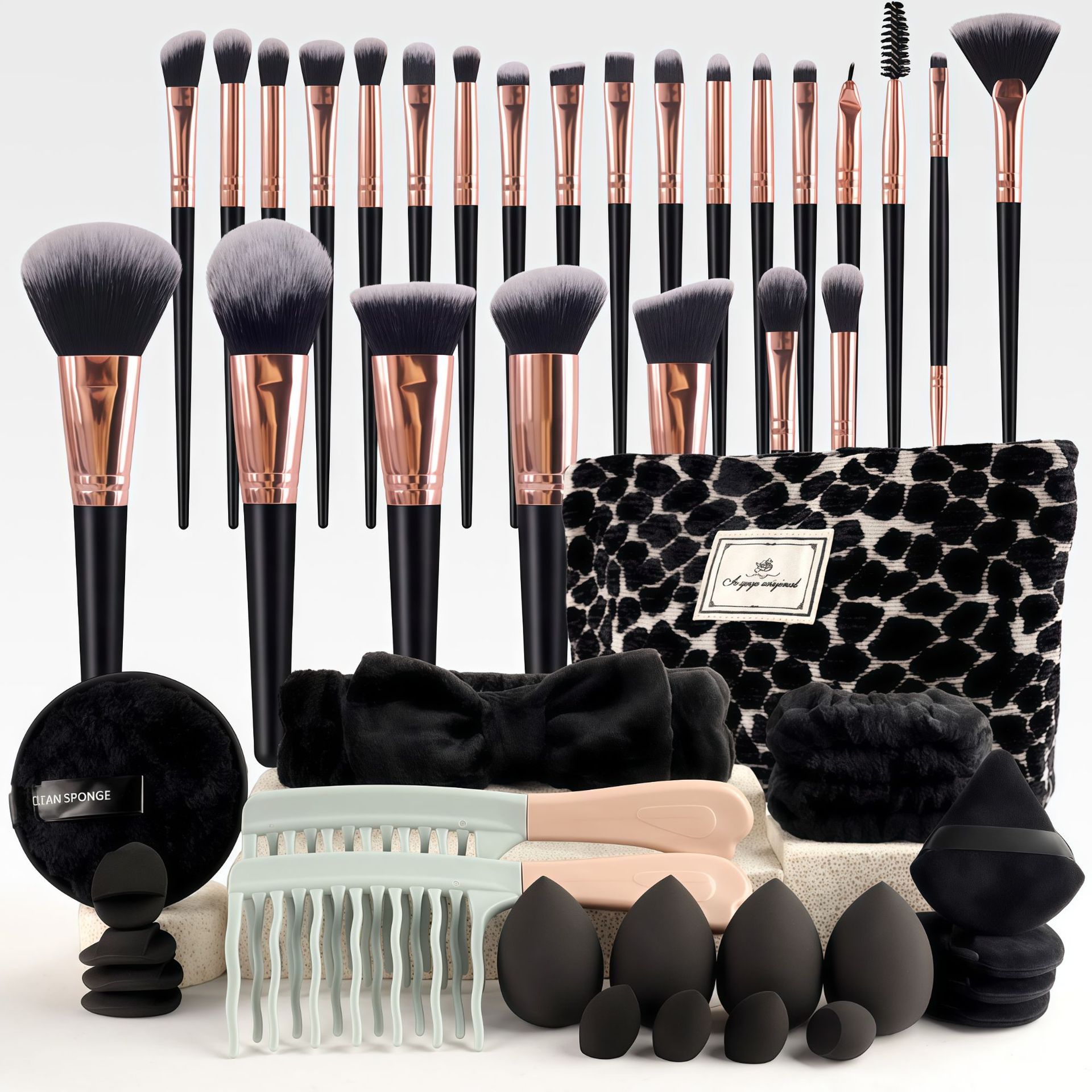 Make-up kwastenset, chique geu - Makeup Brush Set recensie en prijs