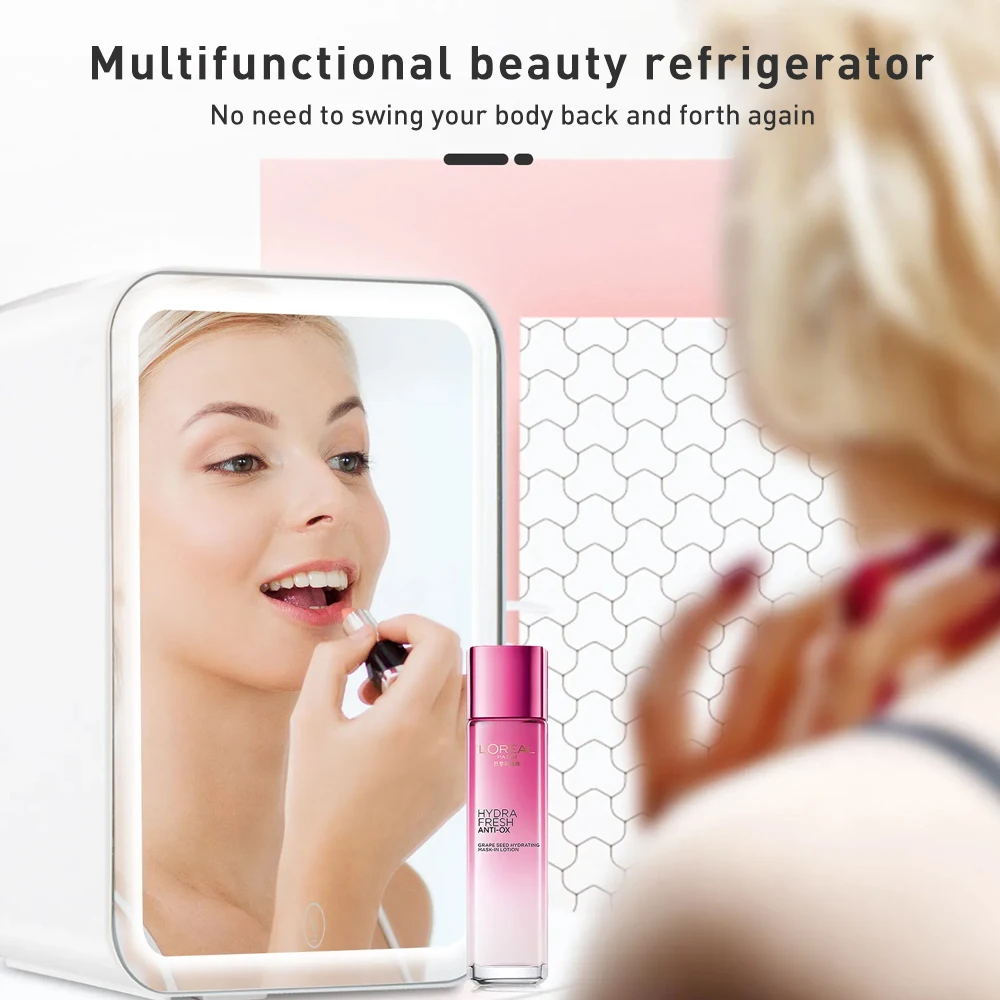 Mini-schoonheidskoelkast van 4 - Beauty Makeup Fridge recensie en prijs
