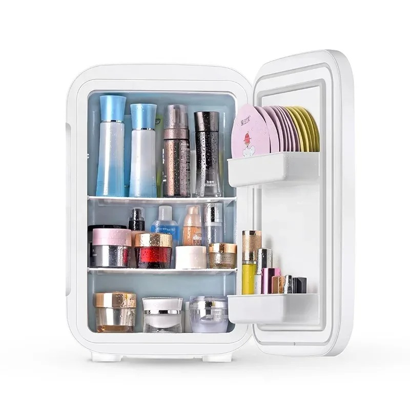 Glazen deur afwerking koelkast - Beauty Makeup Fridge recensie en prijs